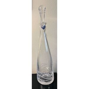 Edinburgh Cut Waves Crystal  Gorgeous Tall Decanter-signed